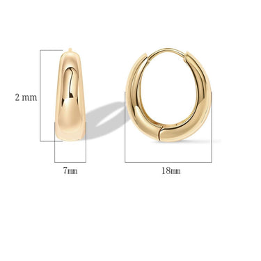 All Eyes ON  Hoop Earrings | 14K Plated