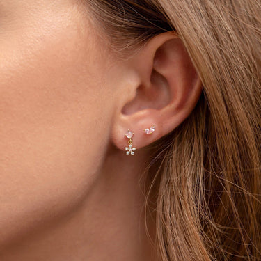 Blush Bloom Earring Set | 18K Plated