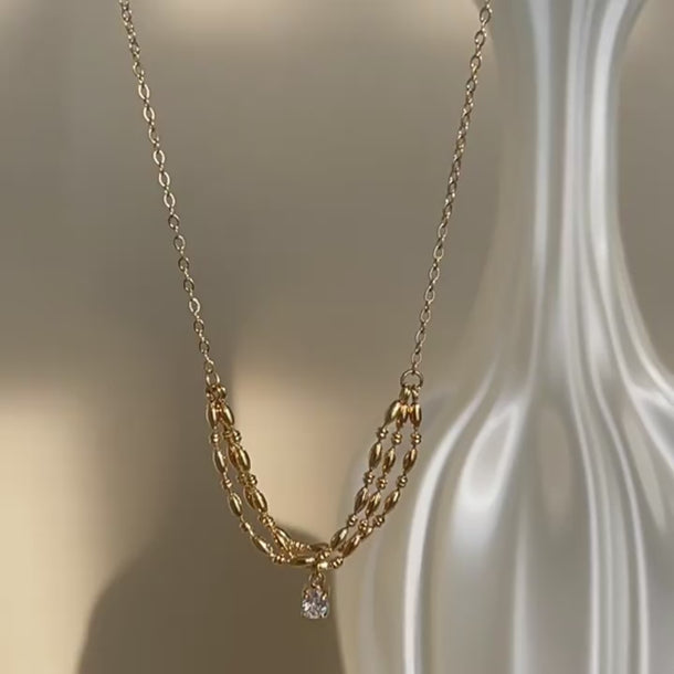 Moise Layered Drop Pendant