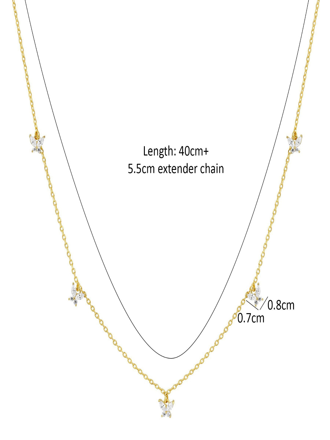 Tessa Butterfly Necklace | 18K Plated